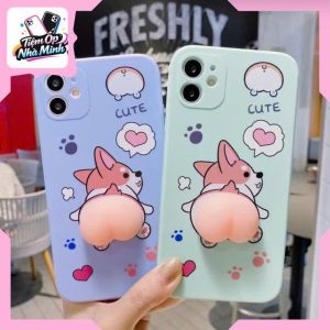 Ốp Corgi Mông Tròn 3D